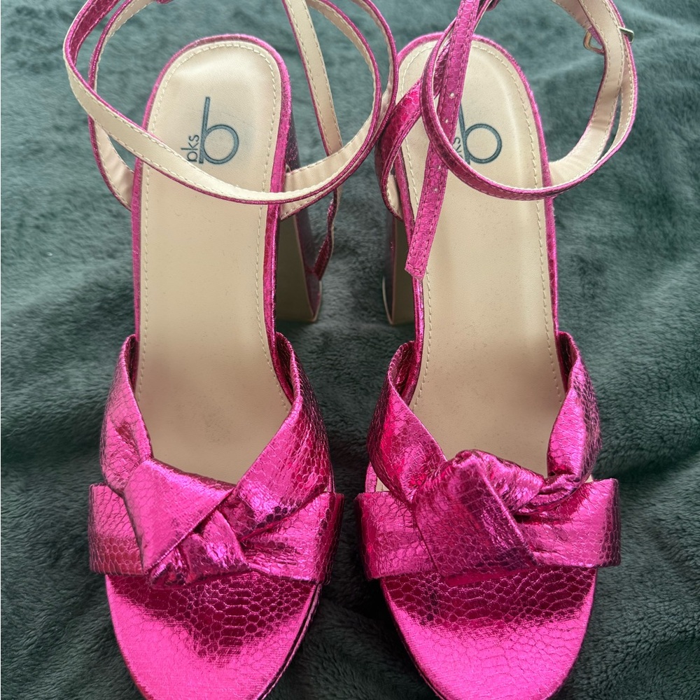 Pink Strappy Heels